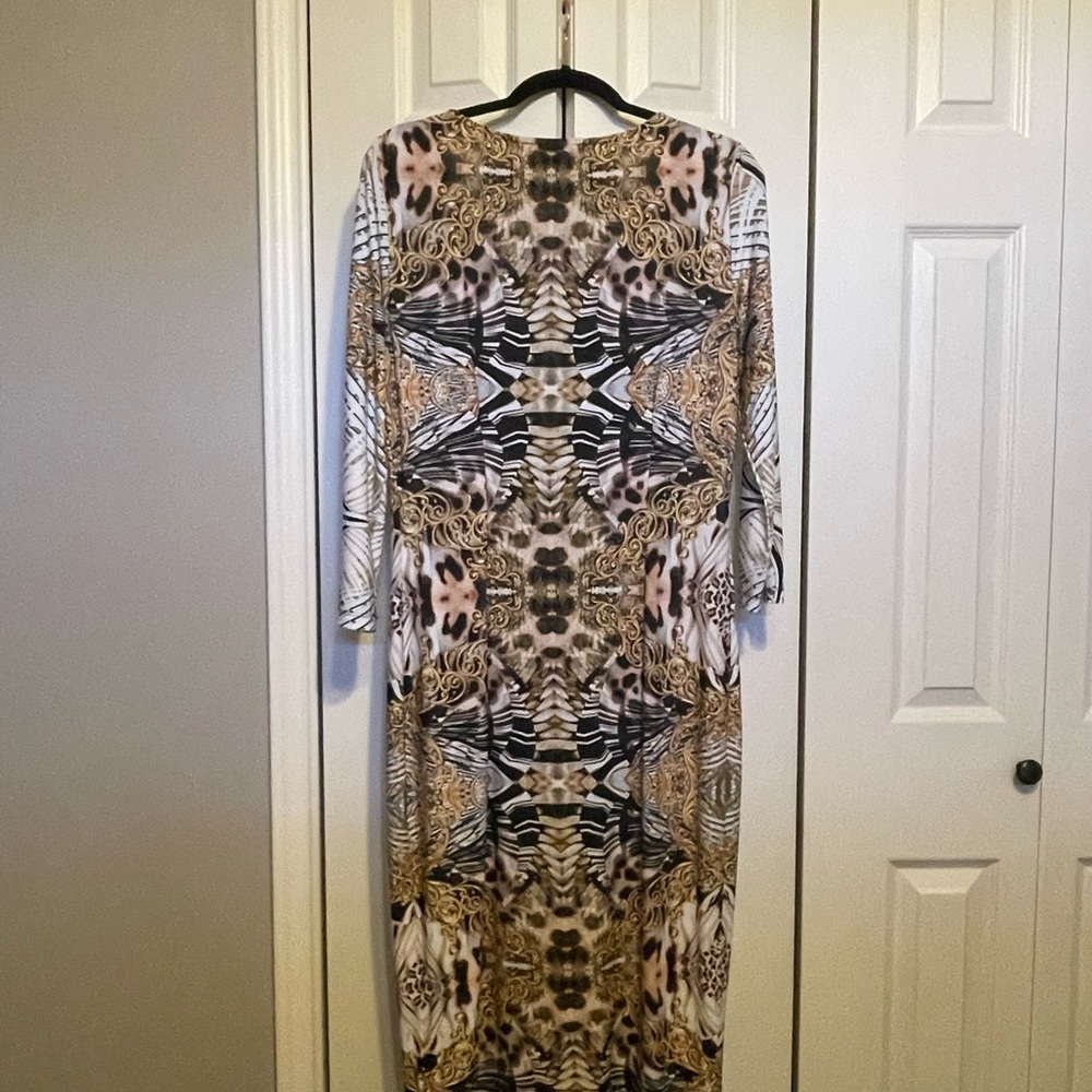 Saks Fifth Avenue Long Sleeve Multicolor Dress